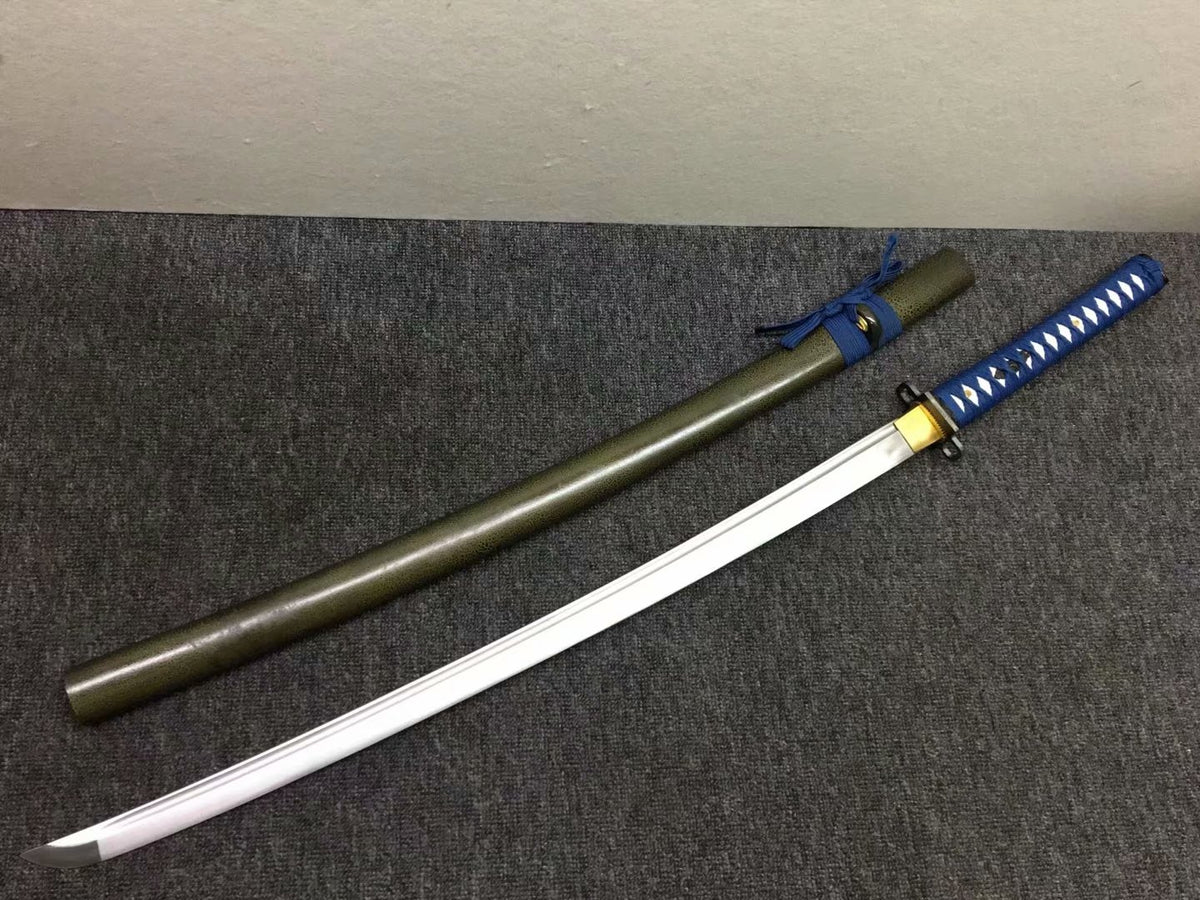 Samurai sword,kendo,Medium carbon steel blade,Black scabbard,Alloy - Chinese sword shop