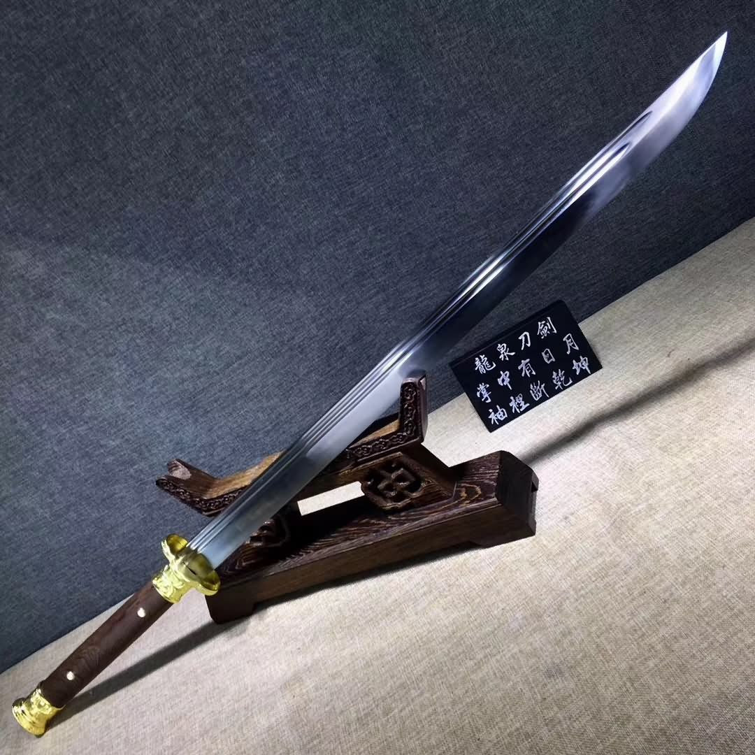 Cut horse broadsword,High carbon steel blade,Rosewood,Alloy - Chinese sword shop