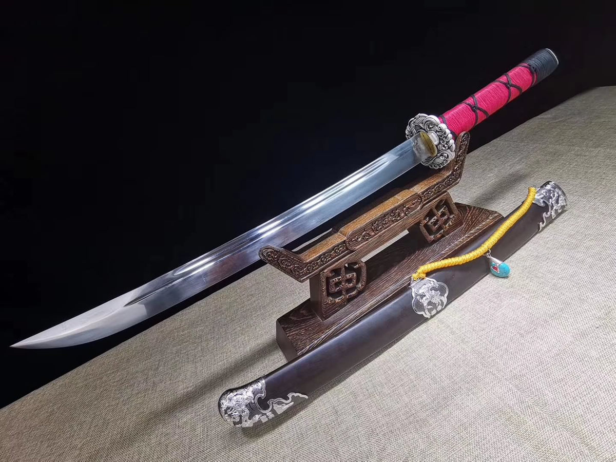 Broadsword,High carbon steel blade,Black wood scabbard - Chinese sword shop