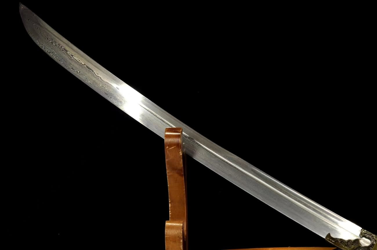 Horse-Chopping Sword Handmade Damascus Steel Blade