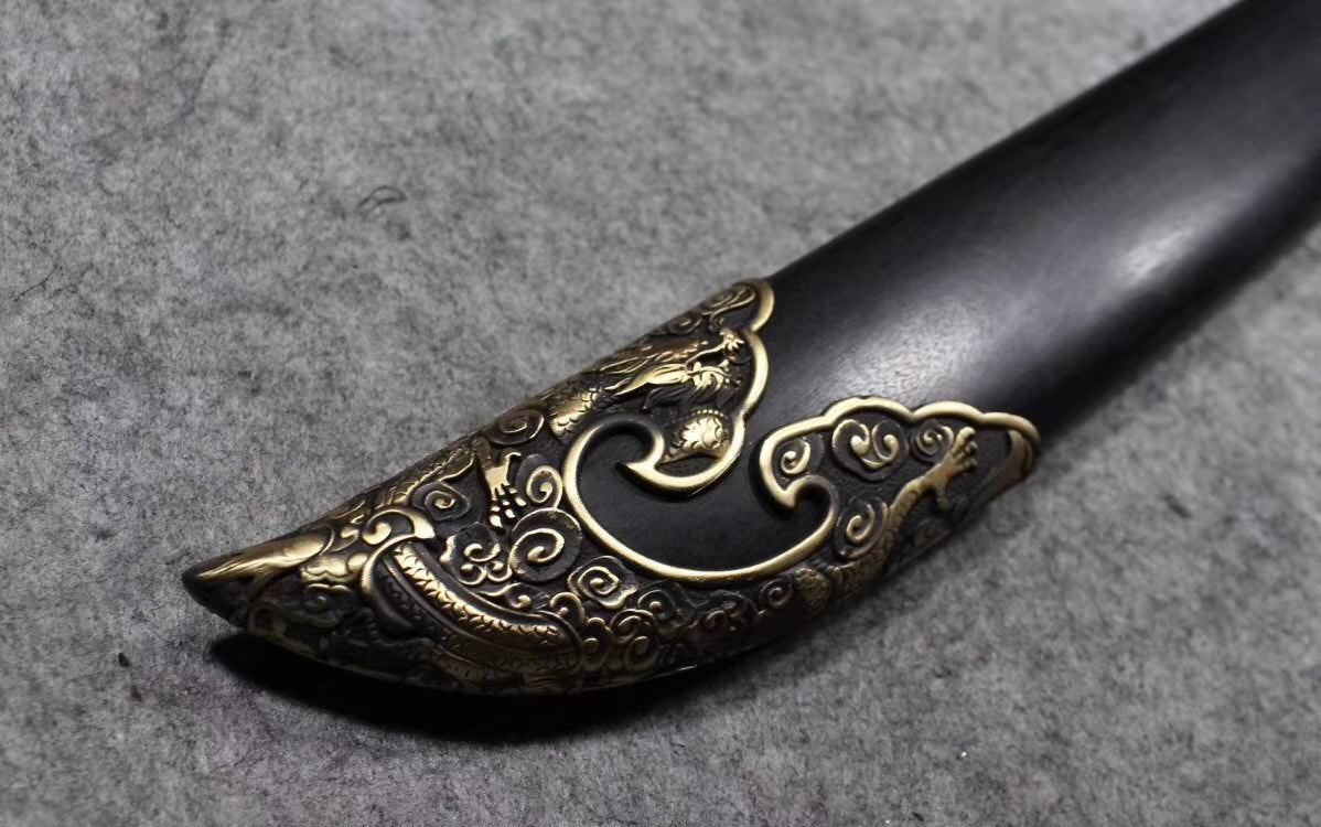 Qijia Dao,Handmade Folding steel steel blade,Brass fittings - Chinese sword shop