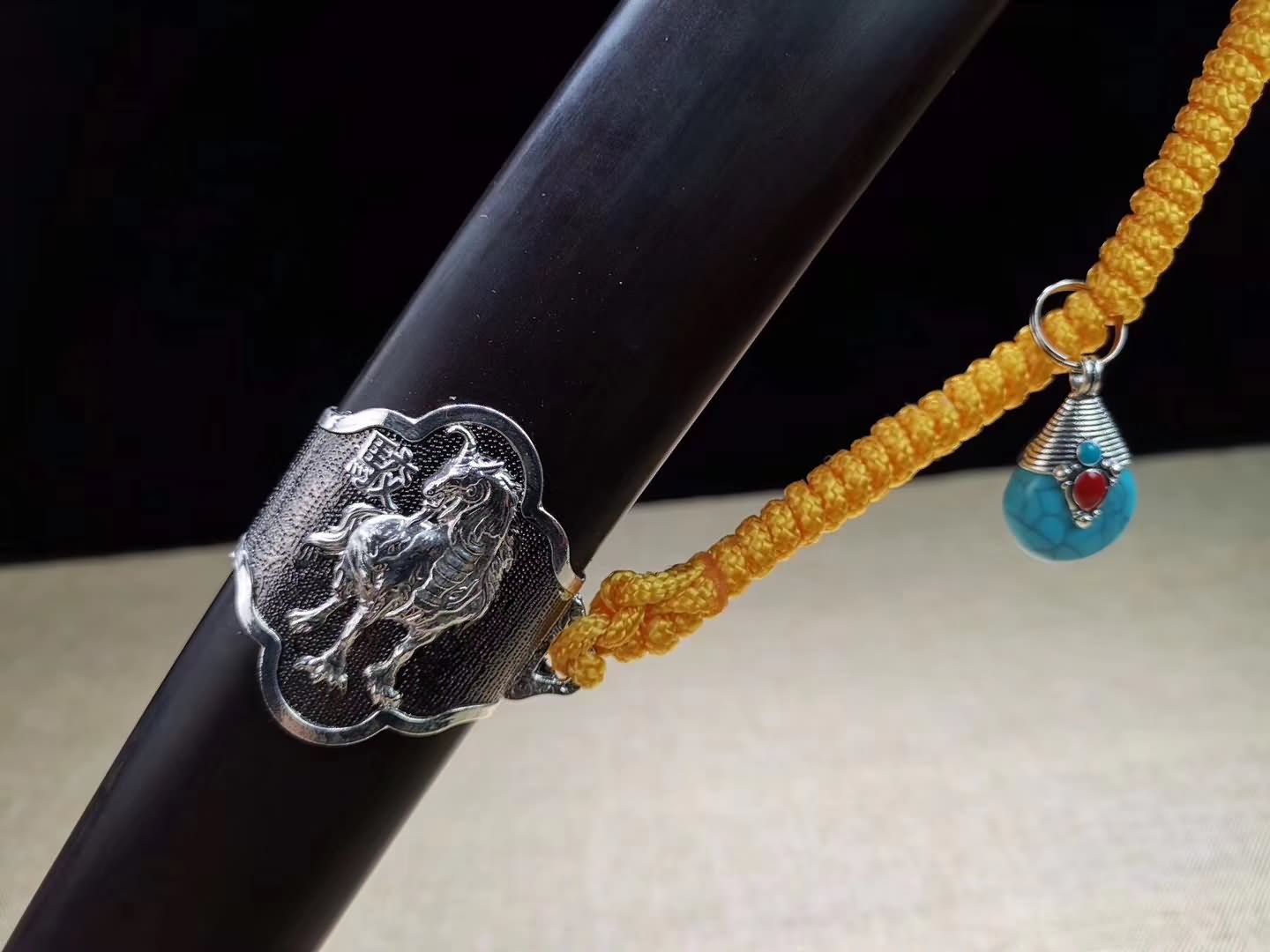 Broadsword,High carbon steel blade,Black wood scabbard - Chinese sword shop