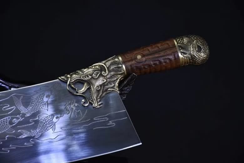 Cleaver Knife Carbon Steel Traditional Chinese Kitchen Knives Vegetables Tools - Chinese sword shop