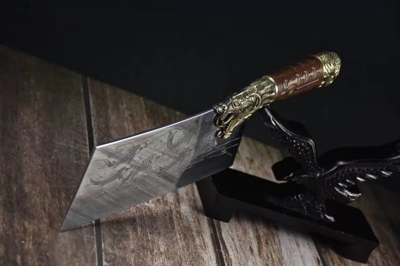 Cleaver Knife Carbon Steel Traditional Chinese Kitchen Knives Vegetables Tools - Chinese sword shop