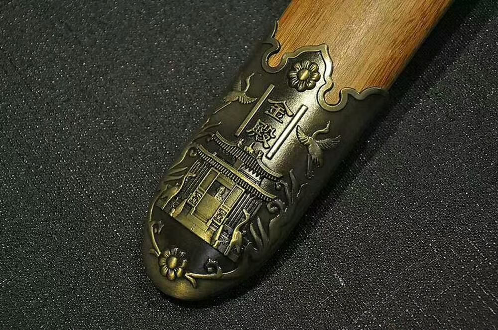 Talisman sword(High carbon steel etched blade,Rosewood,Alloy fittings)Length 45" - Chinese sword shop