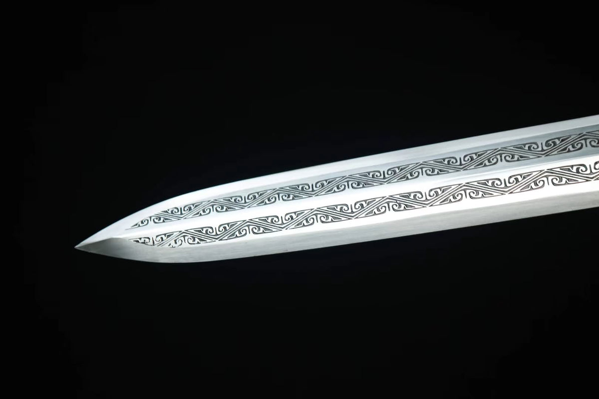 Chibi jian,High Carbon Steel blade,Rosewood,Alloy,Full Tang&Handmade art - Chinese sword shop