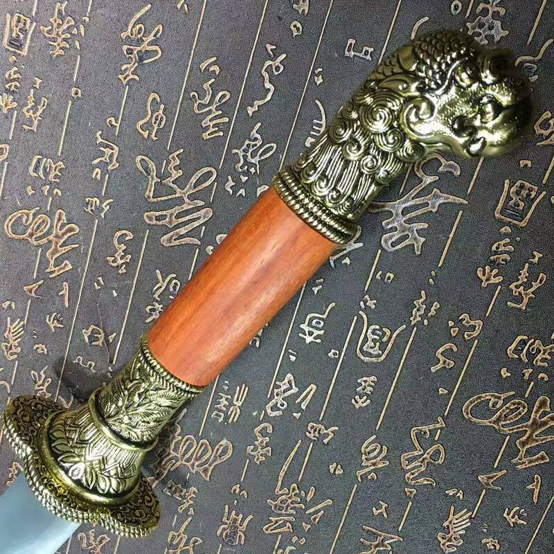 Chinese sword,da kan dao,High carbon steel blade,Pu leather scabbard,Alloy fitting - Chinese sword shop