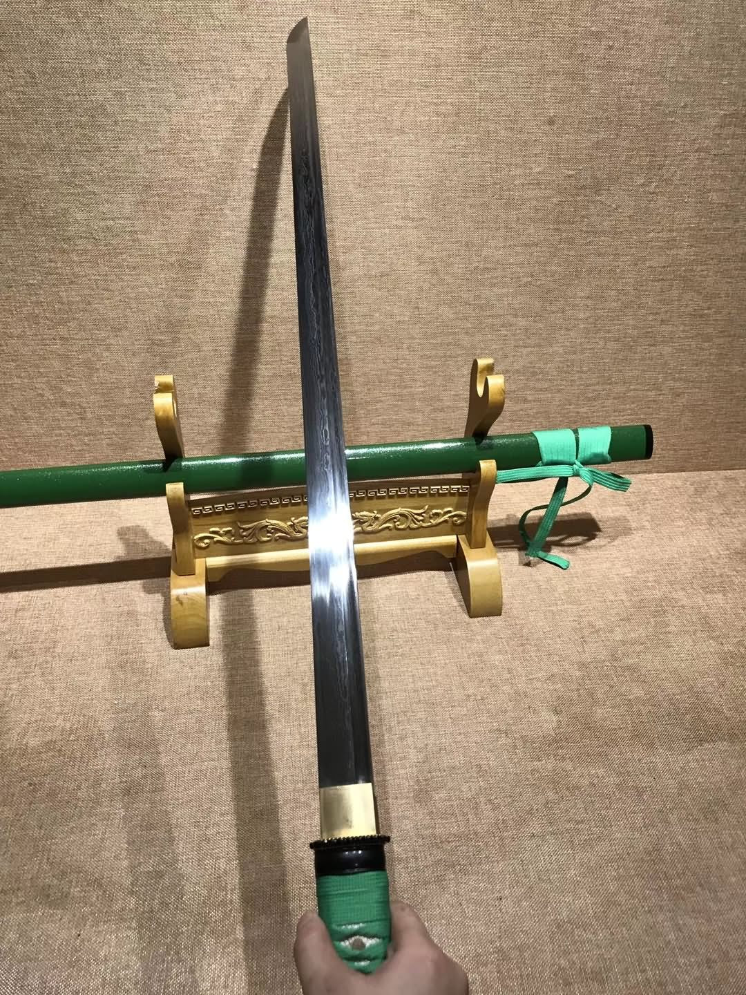 Ninja sword,Handmade damuscus steel full tang blade,Sharp - Chinese sword shop