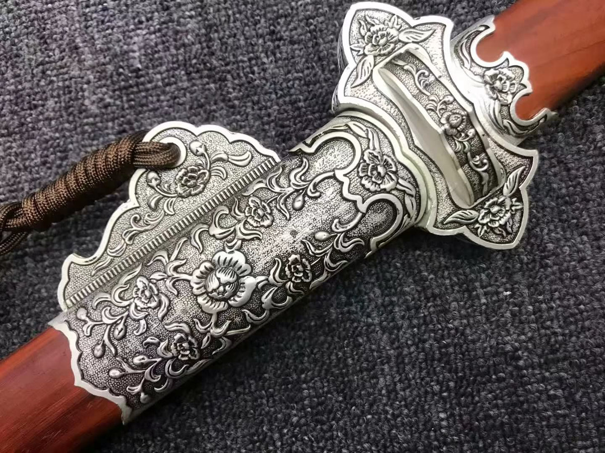 Tang dao sword,High carbon steel turn blade,Redwood,Alloy - Chinese sword shop