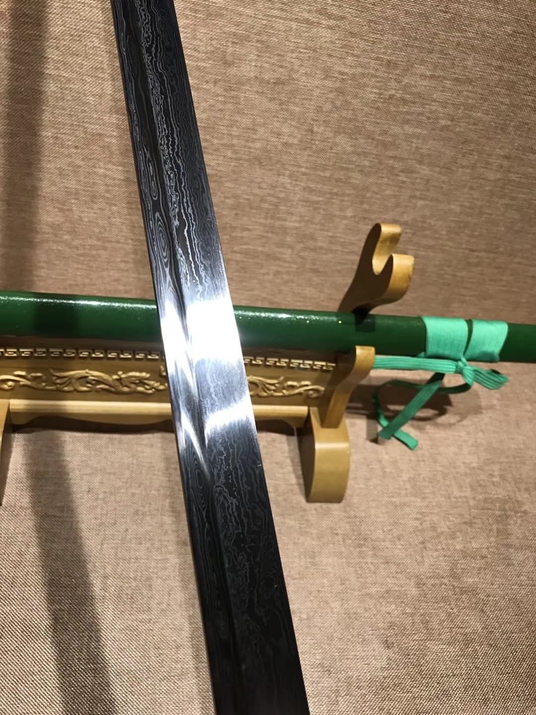 Ninja sword,Handmade damuscus steel full tang blade,Sharp - Chinese sword shop