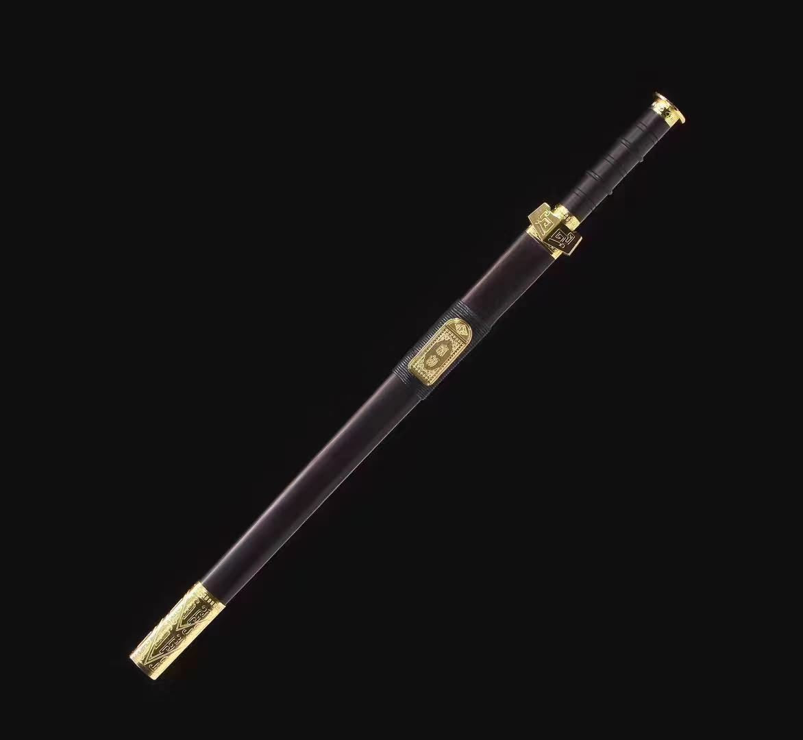 Qin sword High Carbon Steel etch Blade Alloy fittings chinese sword