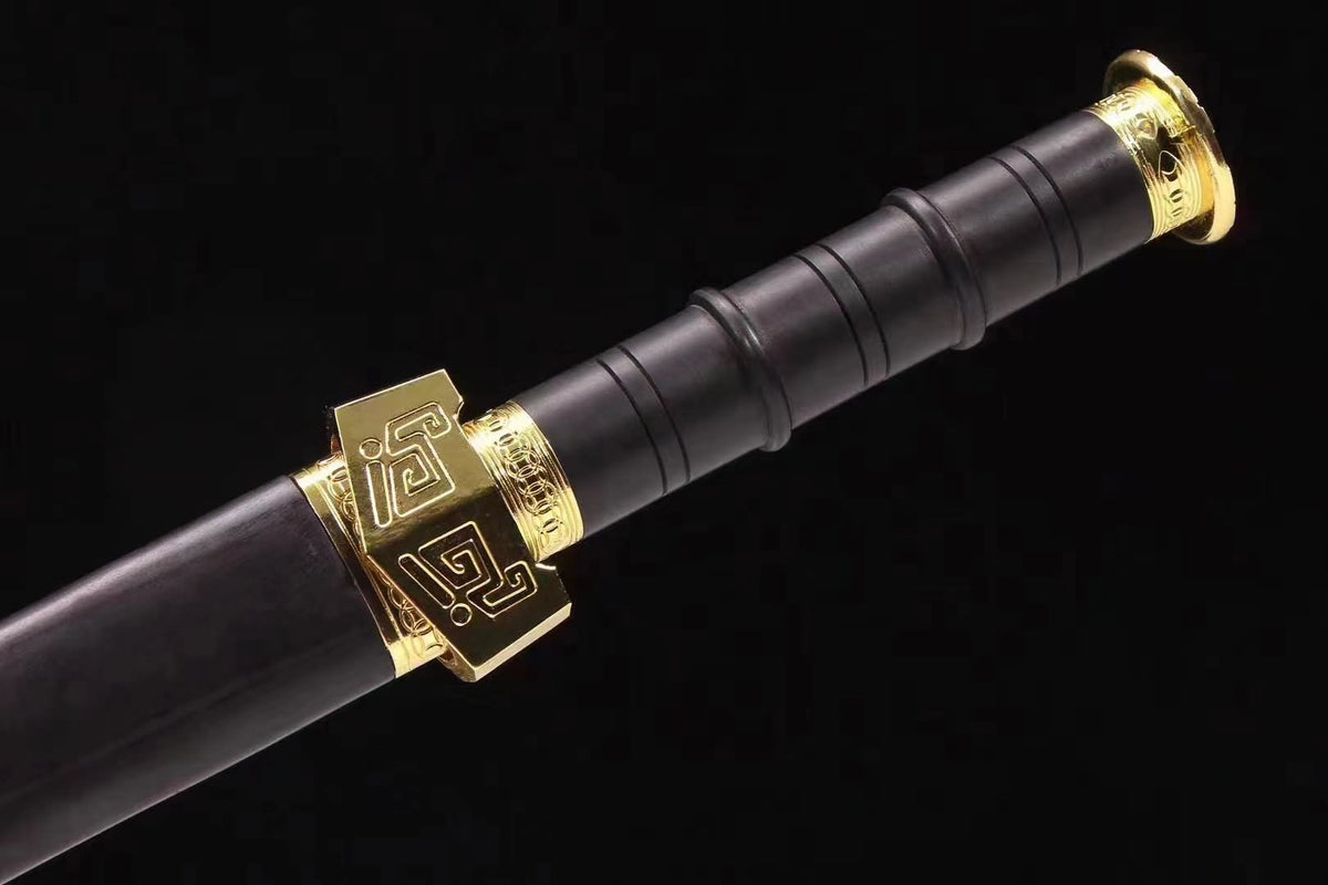 Qin sword High Carbon Steel etch Blade Alloy fittings chinese sword