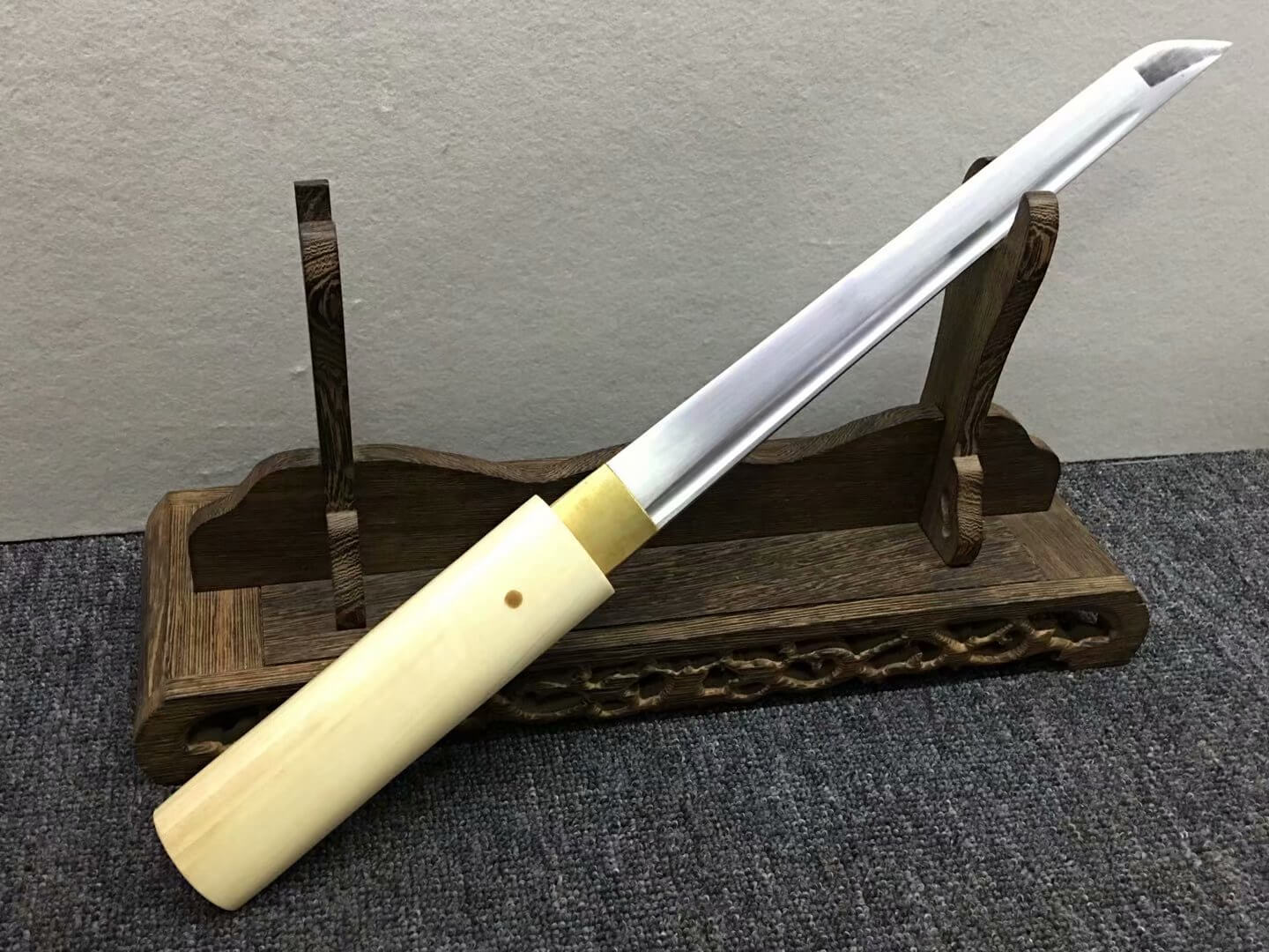 Katana,Tanto,Medium carbon steel blade,Hardwood,Full tang - Chinese sword shop