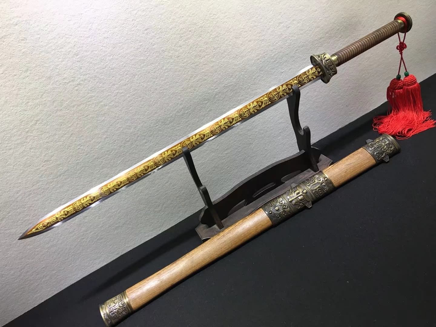 Fengyun sword,High carbon steel etch blade,Rosewood scabbard,Alloy fittings - Chinese sword shop