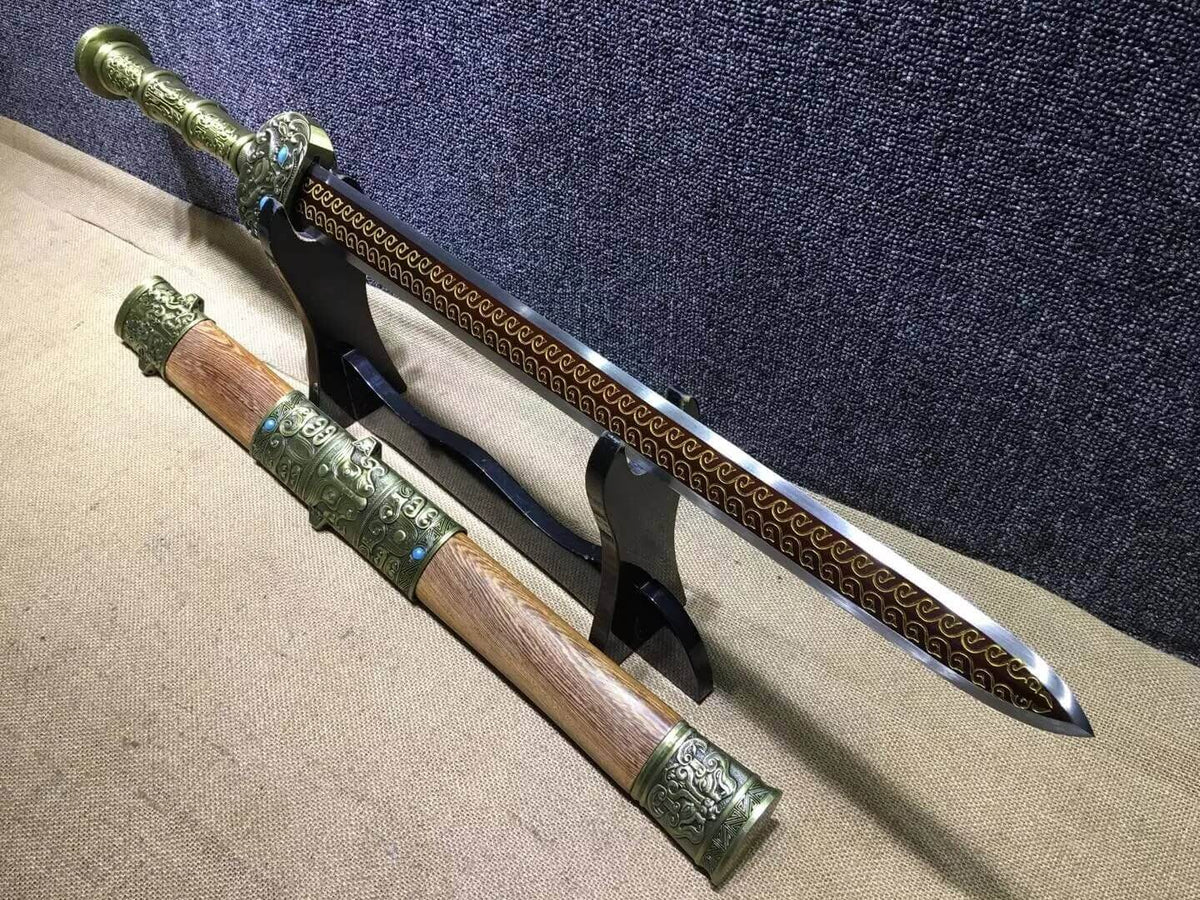 Fengyun jian,High manganese steel blade,Rosewood scabbard,Alloy fitting - Chinese sword shop