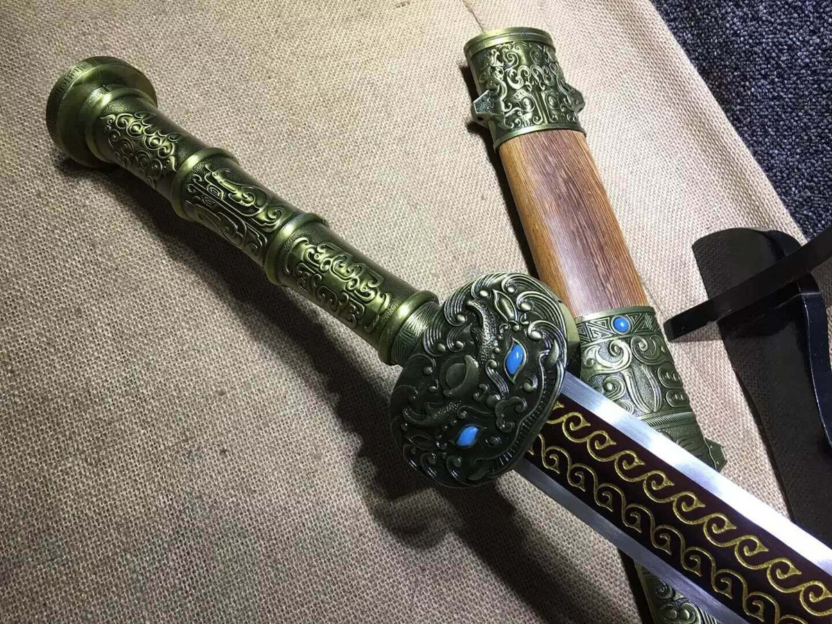 Fengyun jian,High manganese steel blade,Rosewood scabbard,Alloy fitting - Chinese sword shop