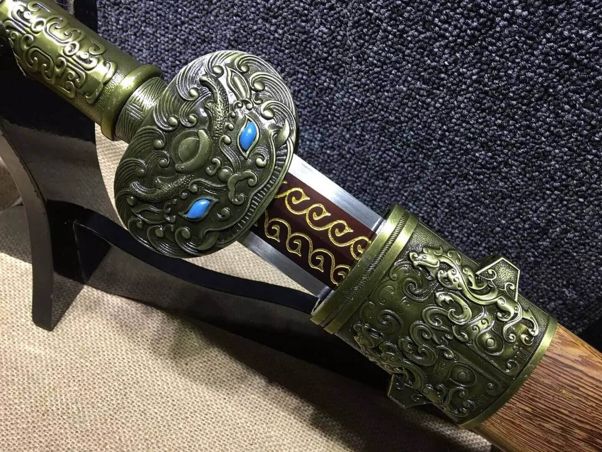 Fengyun jian,High manganese steel blade,Rosewood scabbard,Alloy fitting - Chinese sword shop