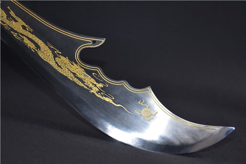 Guan Sword,Kwan Dao,Forged High Carbon Steel Blade Sword Real Battle Ready