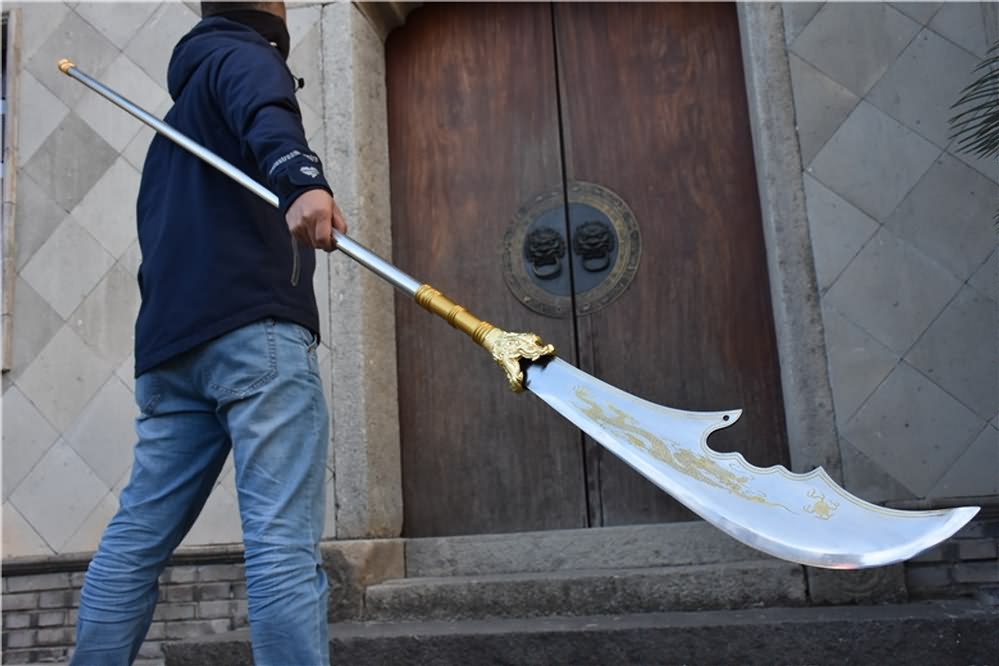 Guan Sword,Kwan Dao,Forged High Carbon Steel Blade Sword Real Battle Ready