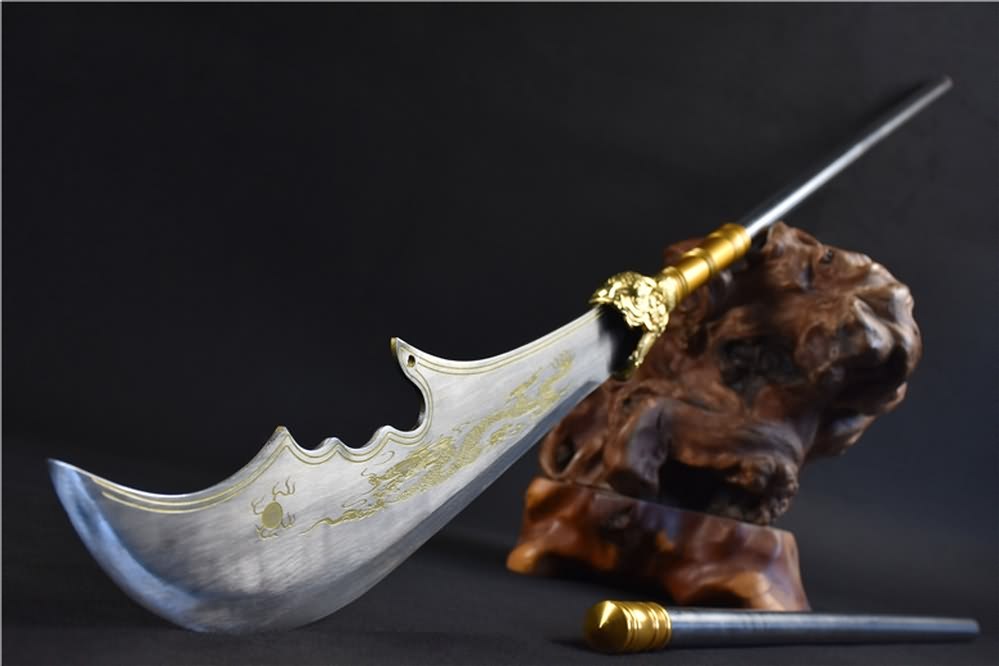 Guan Sword,Kwan Dao,Forged High Carbon Steel Blade Sword Real Battle Ready