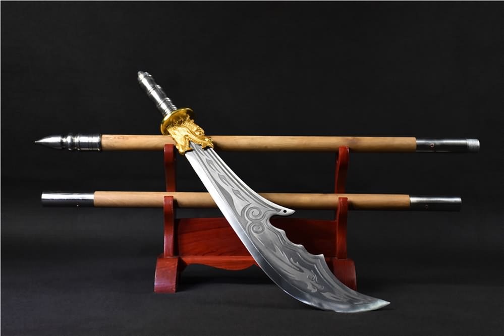 Kwan dao,Guan dao,High carbon steel,Hardwood rod - Chinese sword shop