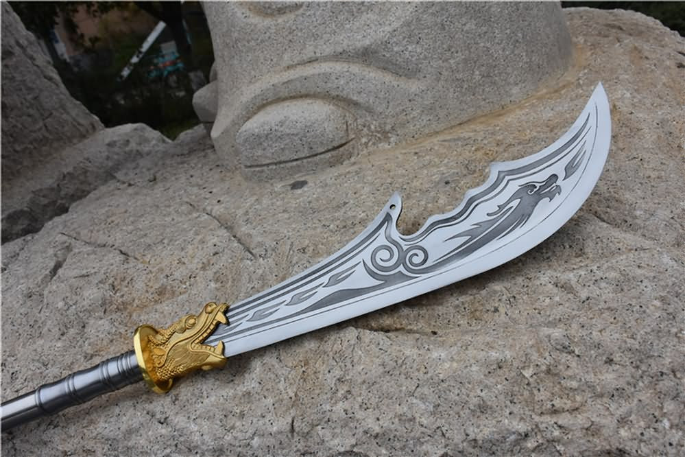 Kwan dao,Guan dao,High carbon steel,Hardwood rod - Chinese sword shop