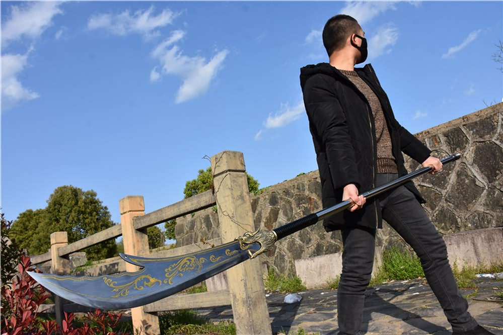 Guandao,Kwan Dao,Handmade High carbon blade blade,Length 89" - Chinese sword shop