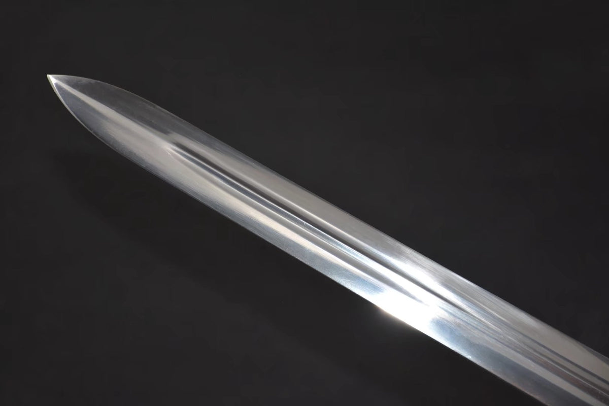 Han jian,Medium carbon steel,Snowflake scabbard,Alloy fitted,Length 42 inch - Chinese sword shop