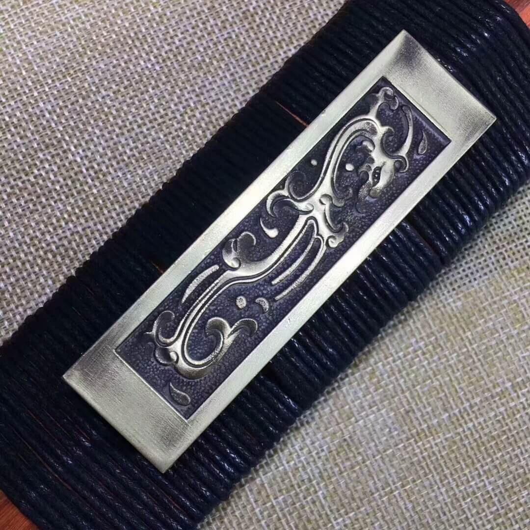 Han jian,Damascus Steel red blade,Redwood scabbard,Brass fittings - Chinese sword shop