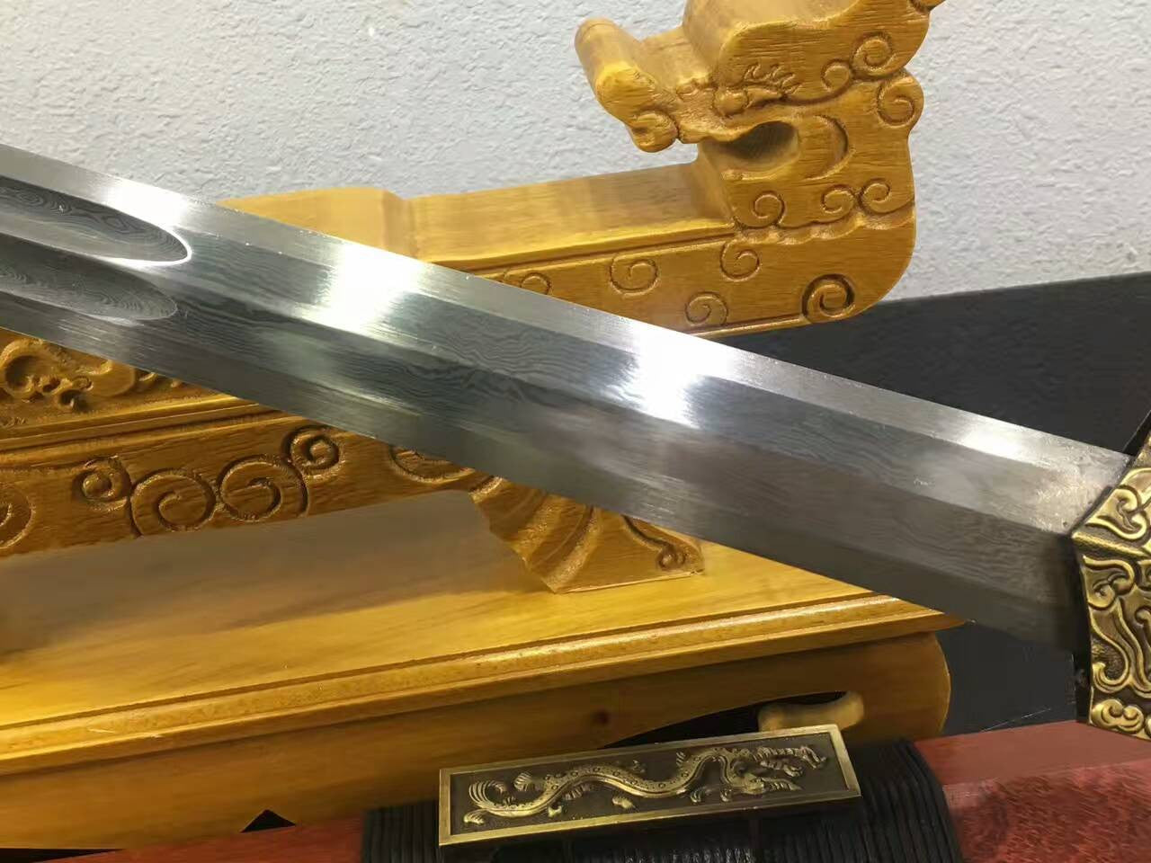 Chinese sword,Han jian(Folding steel blade,Redwood scabbard,Alloy fitted)Length 41" - Chinese sword shop