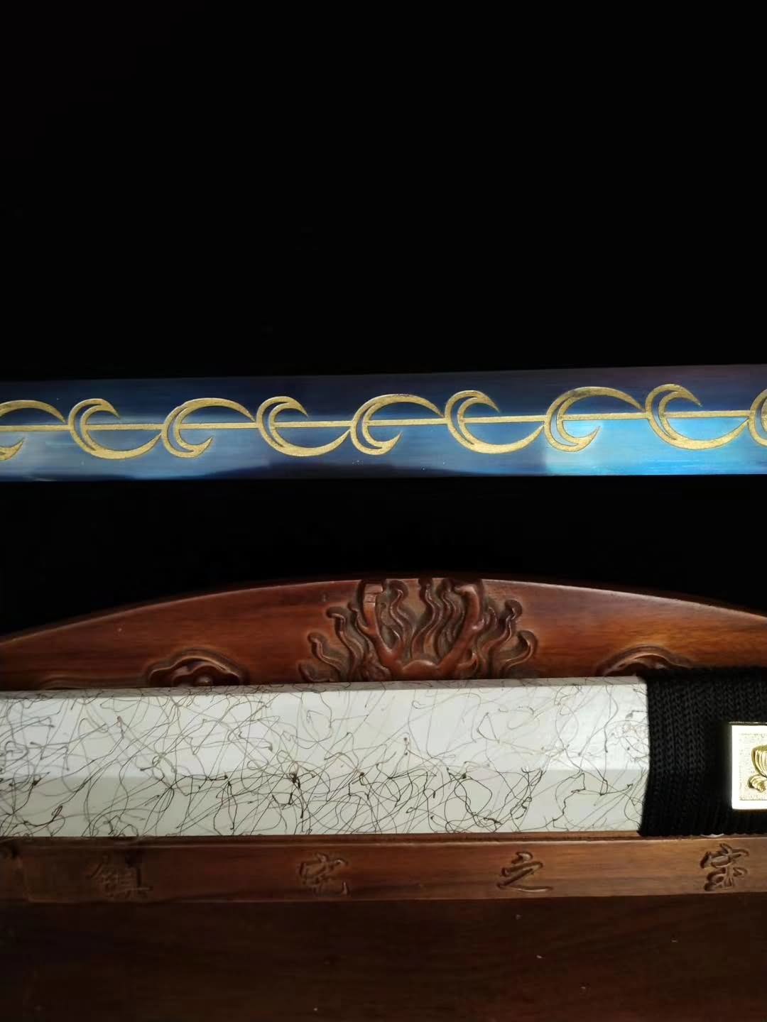 Han jian sword,Medium carbon steel etch blade,Alloy fittings - Chinese sword shop