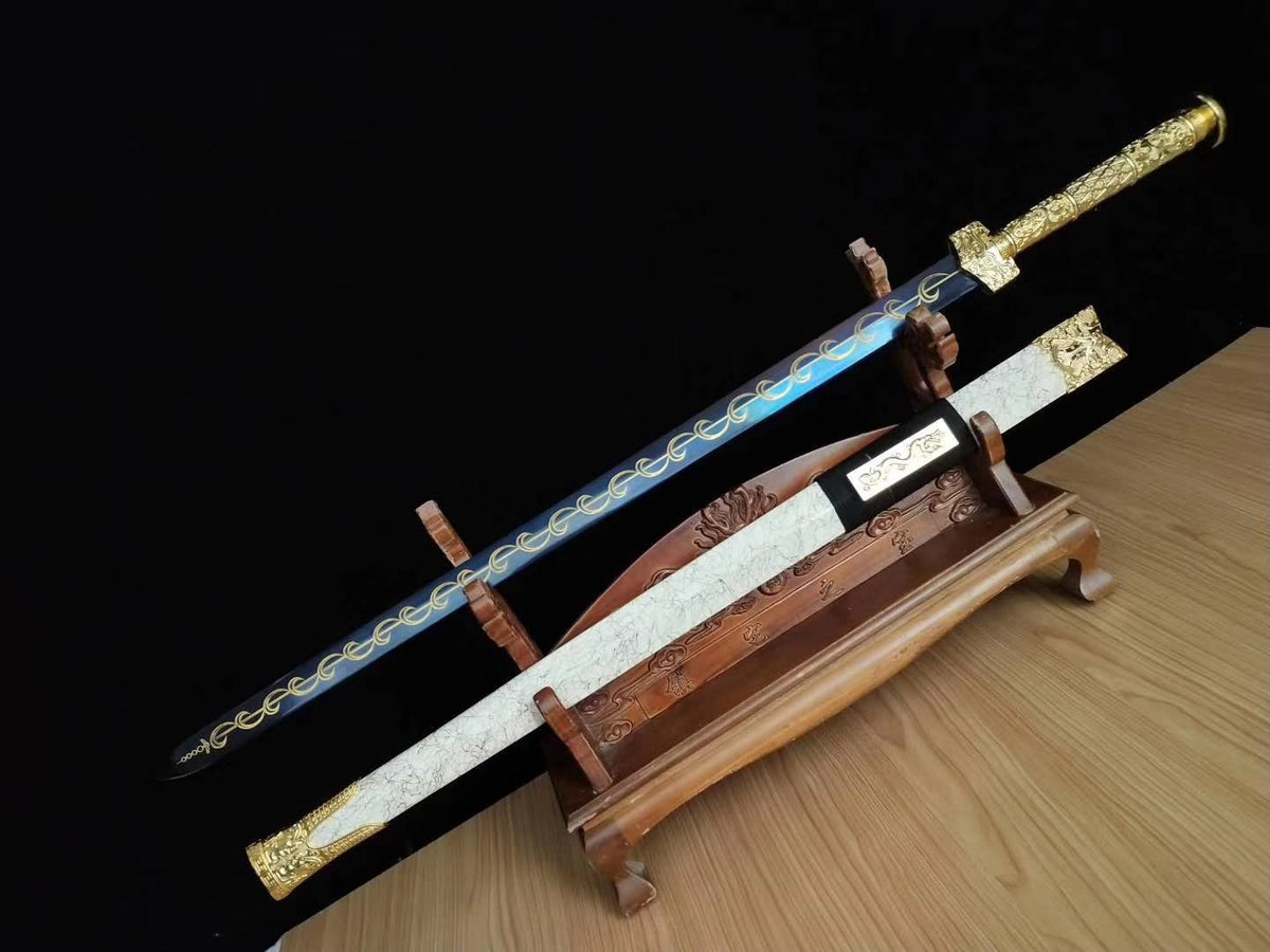 Han jian sword,Medium carbon steel etch blade,Alloy fittings - Chinese sword shop