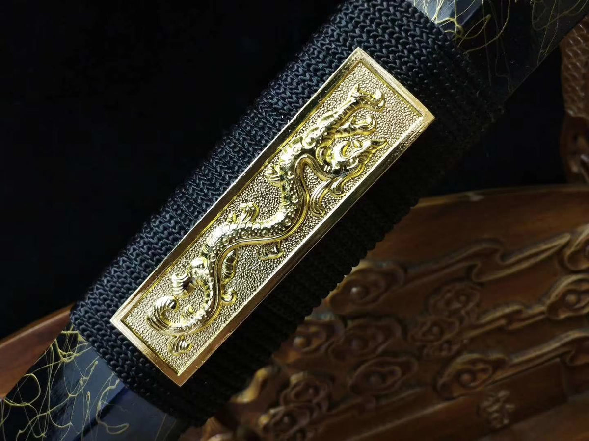 Han jian sword,Medium carbon steel etch blade,Alloy fittings-Kung fu - Chinese sword shop