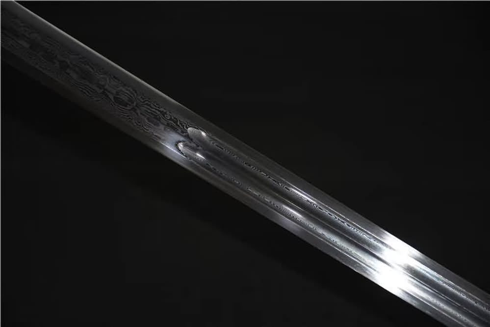 Han jian sword,Damascus steel blade,Brass fittings - Chinese sword shop
