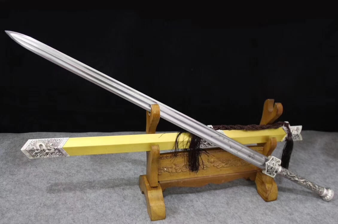 Han jian,Hand Forged,Heat Tempered,High manganese steel blade,Alloy - Chinese sword shop