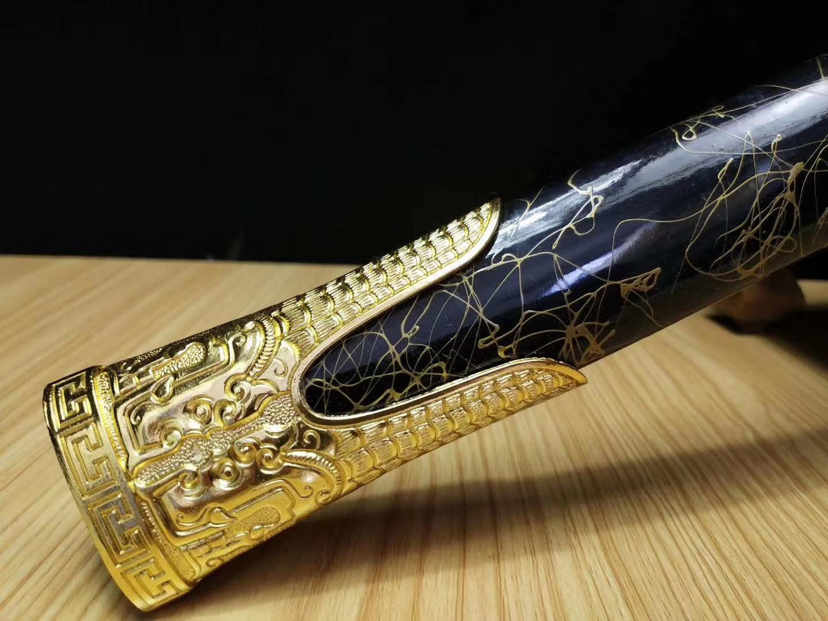 Han jian sword,Medium carbon steel etch blade,Alloy fittings-Kung fu - Chinese sword shop