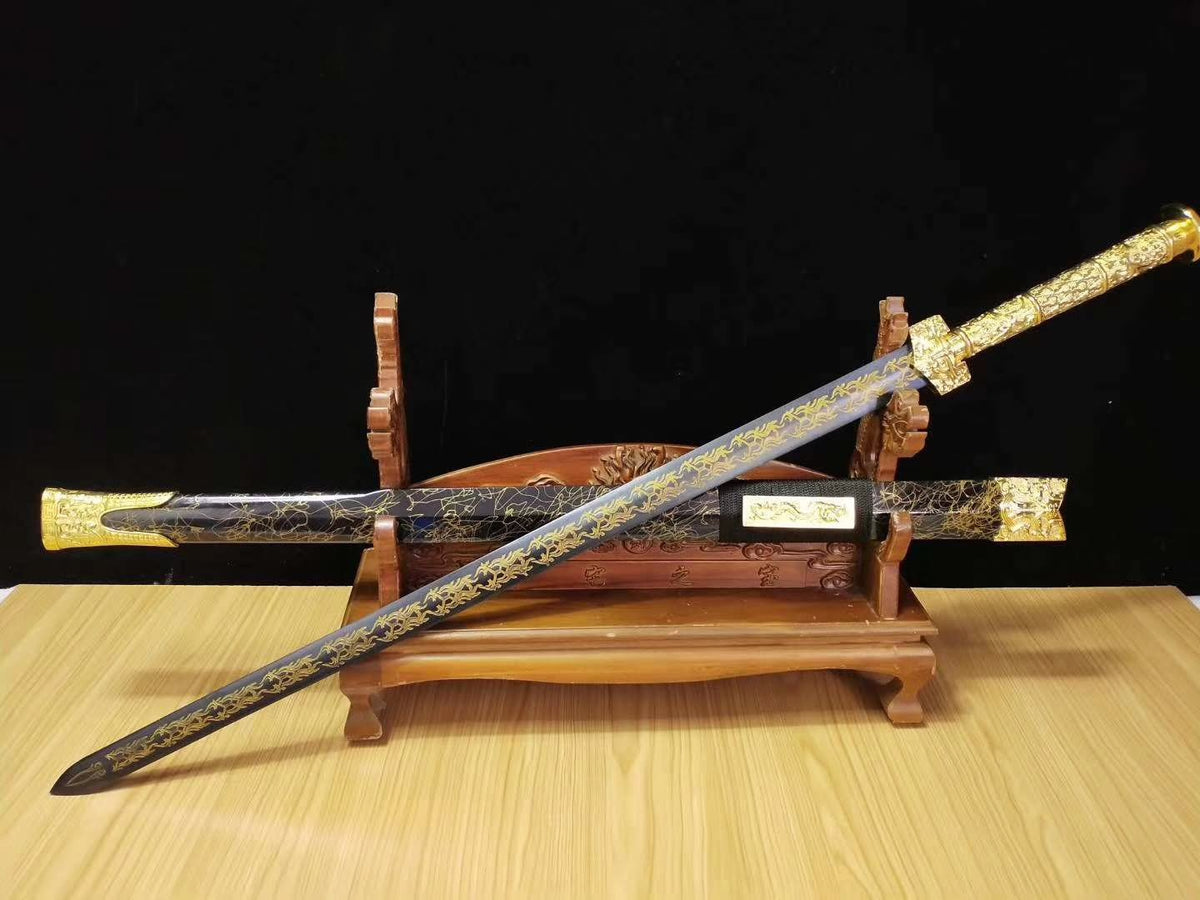 Han jian sword,Medium carbon steel etch blade,Alloy fittings-Kung fu - Chinese sword shop