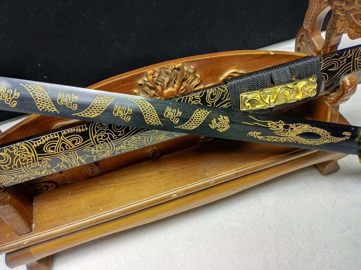 Dragon han jian,Medium carbon steel etch blade,Alloy fittings - Chinese sword shop