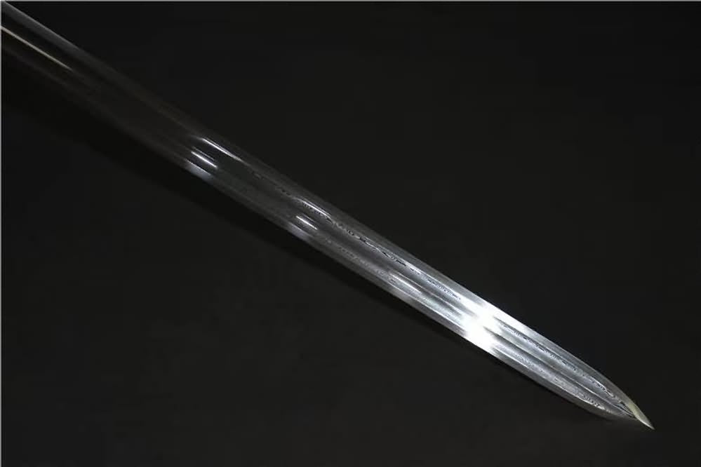 Han jian sword,Damascus steel blade,Brass fittings - Chinese sword shop