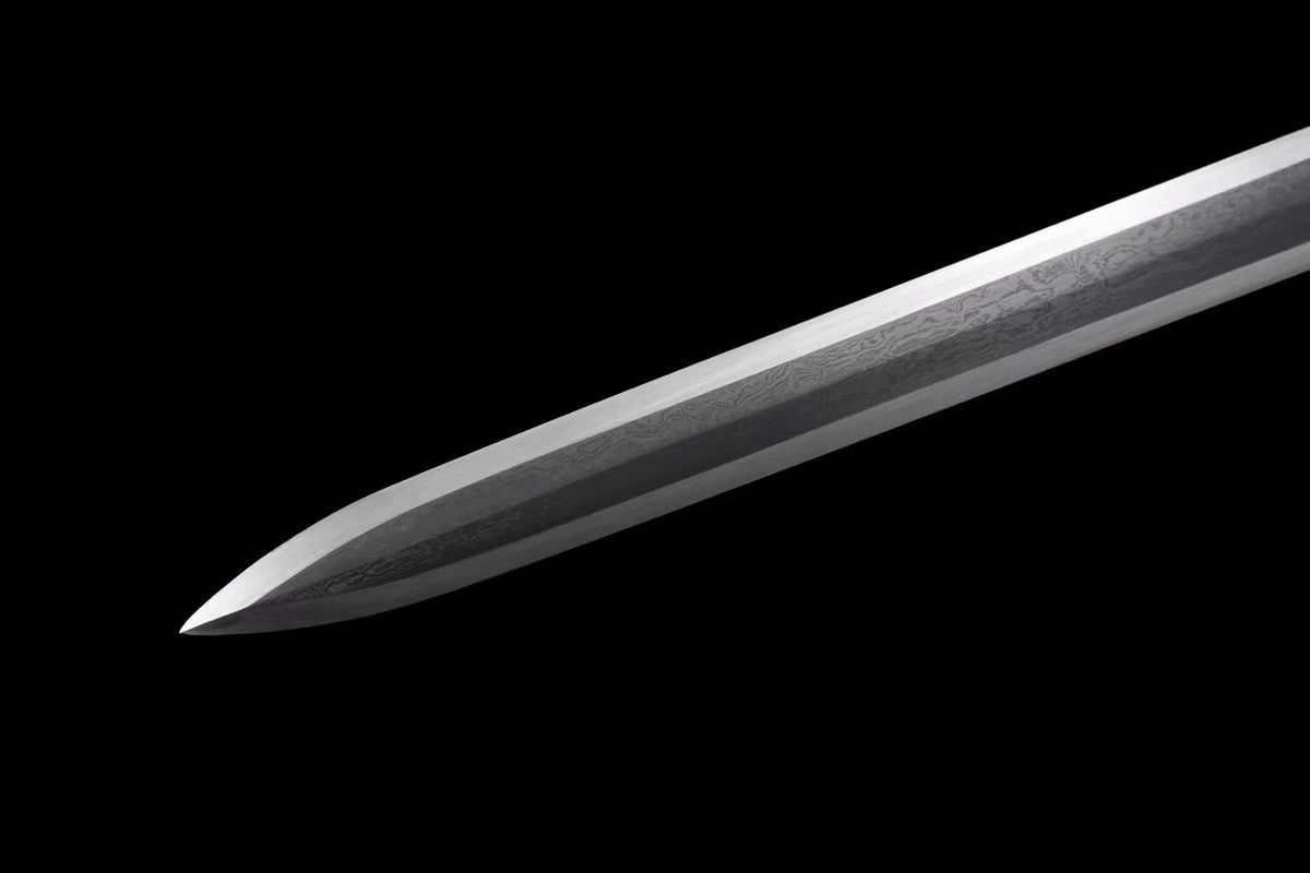 Han jian sword,Damascus steel blade,Brass fittings - Chinese sword shop