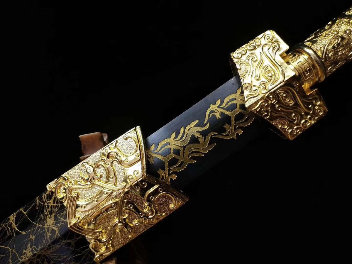 Han jian sword,Medium carbon steel etch blade,Alloy fittings-Kung fu - Chinese sword shop