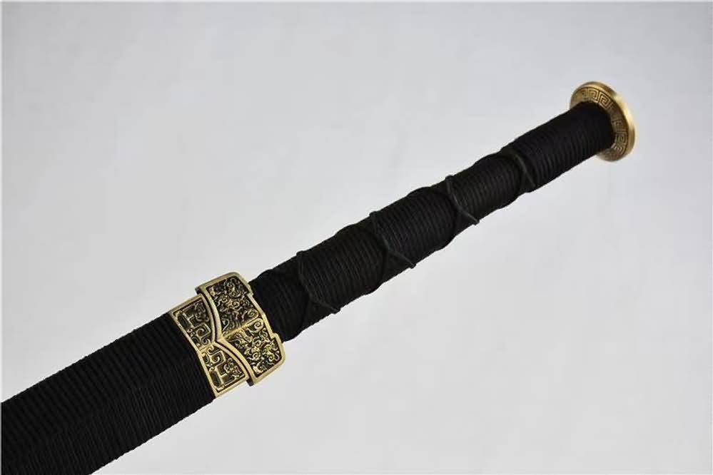Han jian sword,Damascus steel blade,Brass fittings - Chinese sword shop