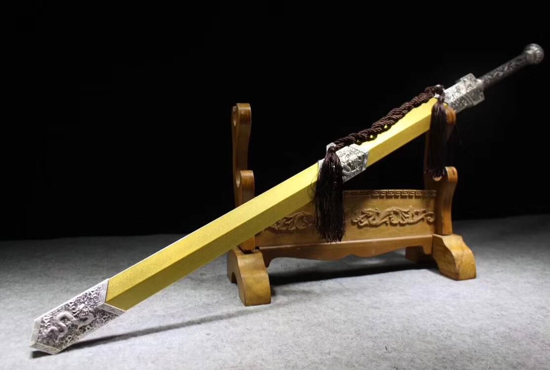 Han jian,Hand Forged,Heat Tempered,High manganese steel blade,Alloy - Chinese sword shop