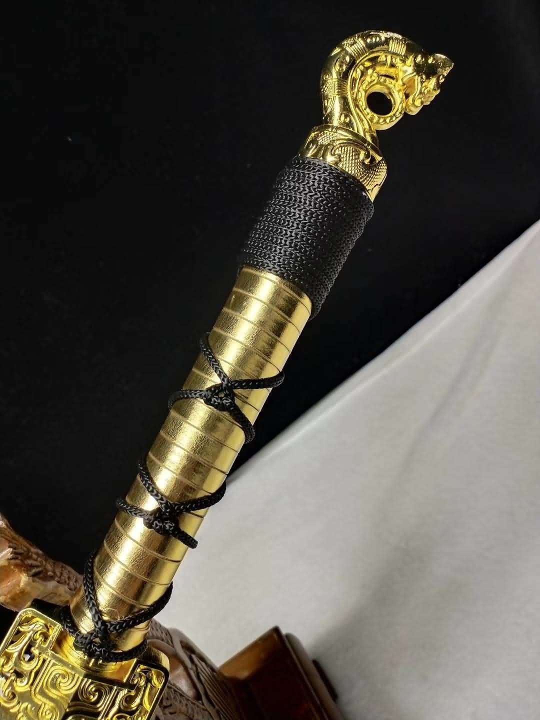 Dragon han jian,Medium carbon steel etch blade,Alloy fittings - Chinese sword shop