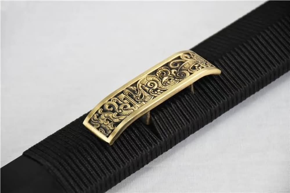 Han jian sword,Damascus steel blade,Brass fittings - Chinese sword shop