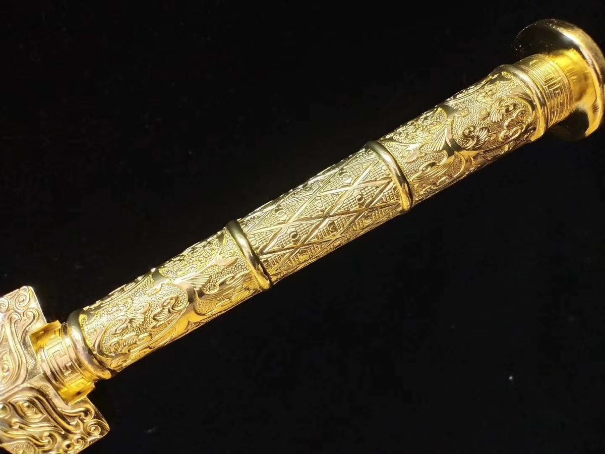 Han jian sword,Medium carbon steel etch blade,Alloy fittings-Kung fu - Chinese sword shop