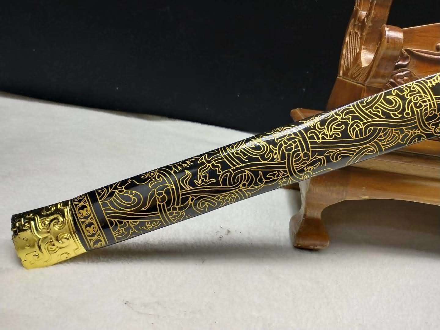 Dragon han jian,Medium carbon steel etch blade,Alloy fittings - Chinese sword shop