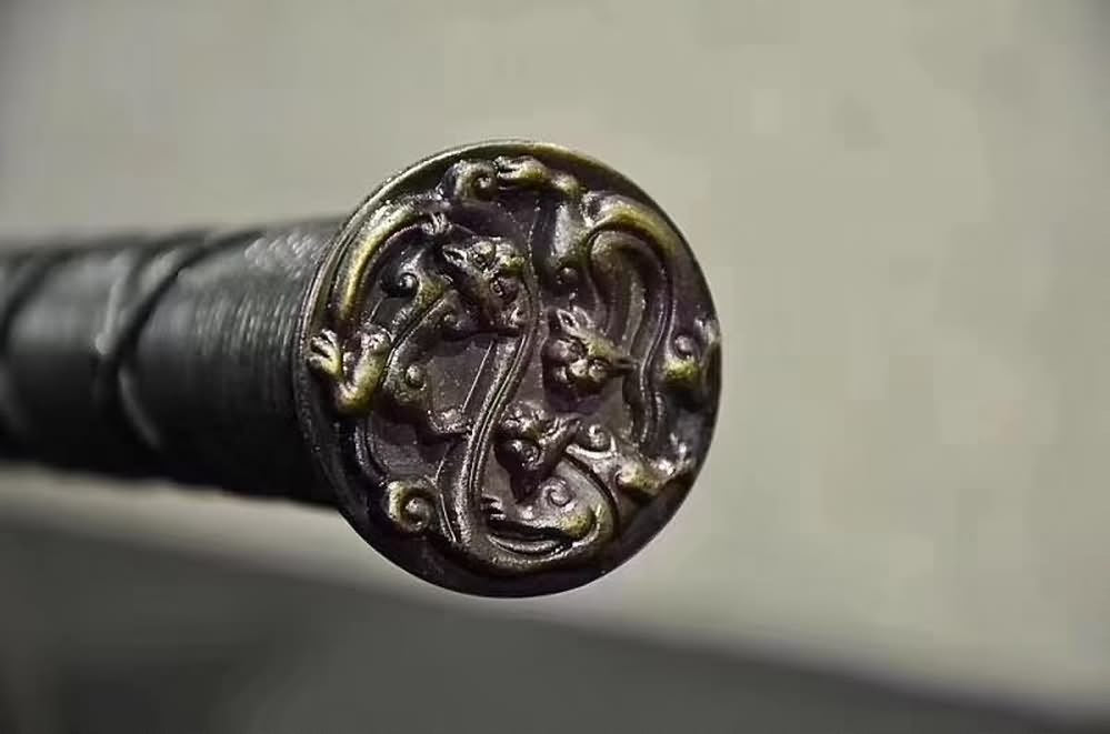 Han jian,High carbon steel etch blade,Black wood,Alloy,Chinese sword - Chinese sword shop