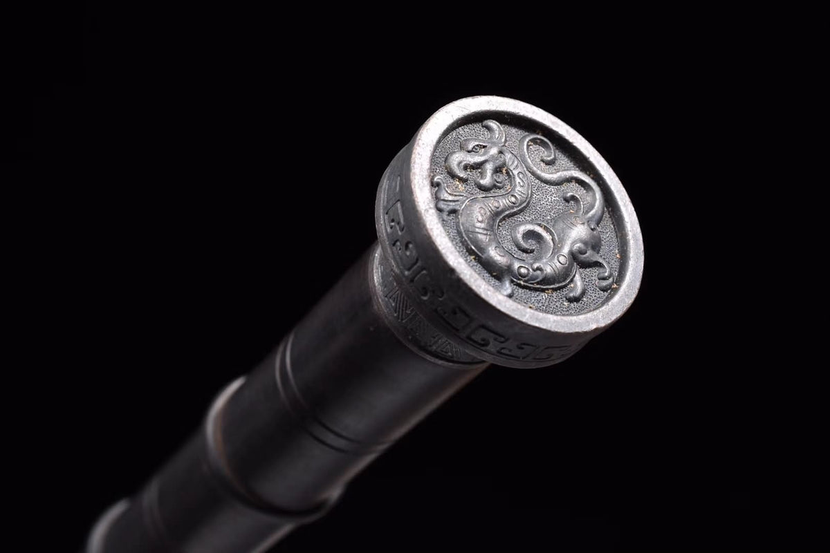 Han jian,Handmade(High carbon steel etch blade,Alloy fittings)Heat Tempered - Chinese sword shop