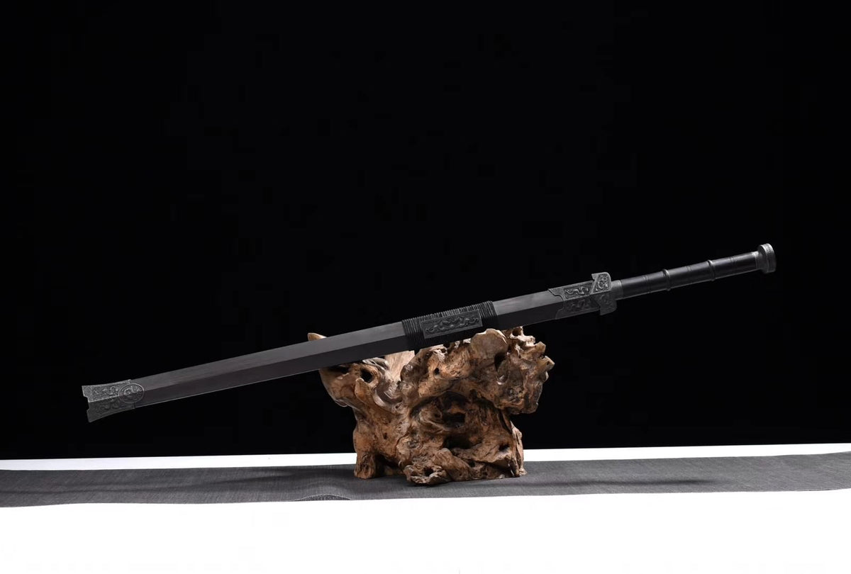 Han jian,Handmade(High carbon steel etch blade,Alloy fittings)Heat Tempered - Chinese sword shop